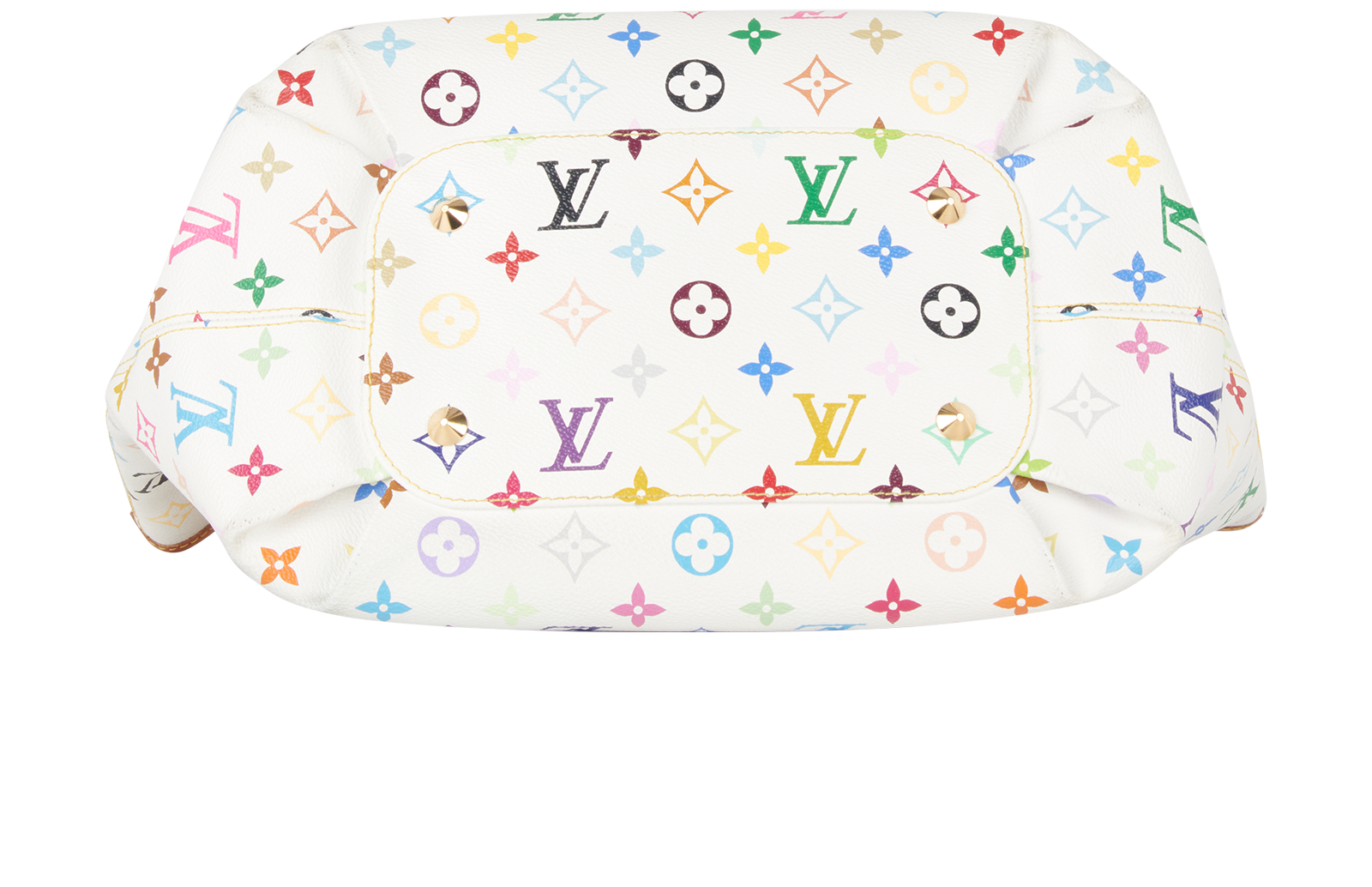 Annie MM, &pound;995, Handbags, Tan/White, Coated Canvas, Top view